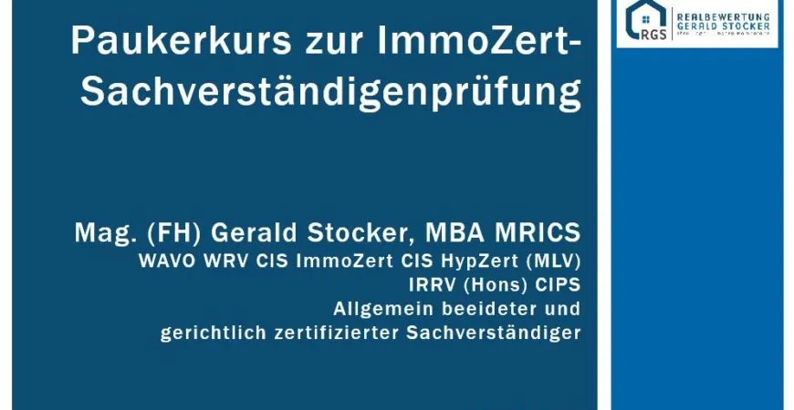 Titelblatt: Paukerkurs zur ImmoZert-Sachverständigenprüfung: Nachlese zu Seminaren am 19.-20. Feb.21